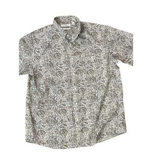 Roundtree & Yorke Gold Label Non-Iron‎ Performance Paisley Button Up/Down Large